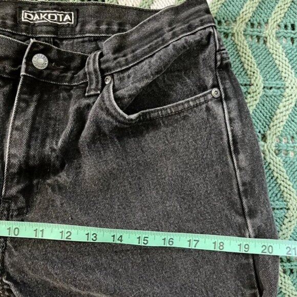 Vintage Dakota Black Straight Leg Distressed Jeans 30x32 - Picture 8 of 9
